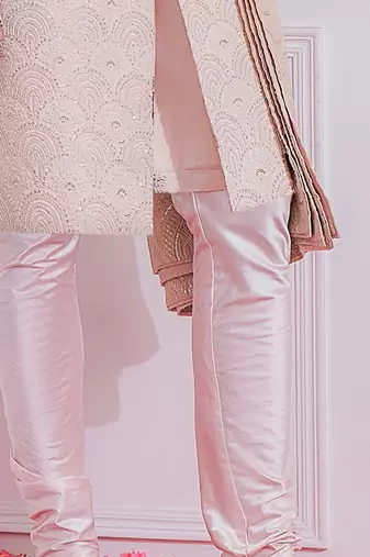 Dusty rose jhelum sherwani set