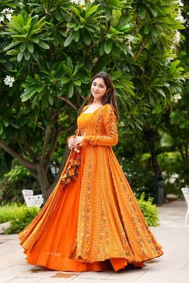 Yellow Faux Georgette Digital Printed Palazzo Crop top Set With Shrug 4