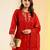 Red Colour Resham Floral Embroidered Ethnic Festive Salwaar Kameez