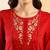 Red Colour Resham Floral Embroidered Ethnic Festive Salwaar Kameez