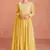 Yellow Colour Thread Work Fancy Palazzo Dress For Partywear
