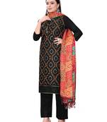 Black Colour Ethnic Salwaar Kameez For Girlish Looks