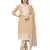 Beige Colour Resham Embroidered Office Wear Cotton Salwaar Kameez