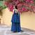 Morpich Colour Bollywood Style Partywear Beautiful Ethnic Dress