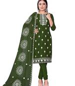 Green Colour Ethnic Resham Work Organza Salwaar Kameez
