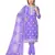 Violet Colour Ethnic Resham Work Organza Salwaar Kameez