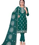 Rama Colour Ethnic Resham Work Organza Salwaar Kameez