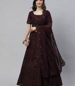 Wedding Style PurpleColour Ethnic Looks Party Lehenga Set