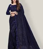 Women'S Embelished Supernet Fabric Saree