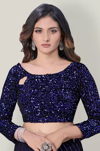 Women'S Embelished Supernet Fabric Saree