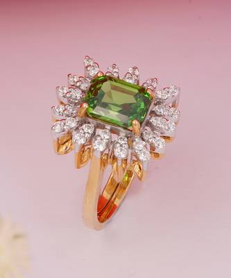 Green gladiolus ring 1