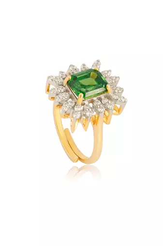 Green gladiolus ring