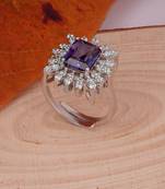 Purple gladiolus ring