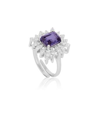 Purple gladiolus ring 2