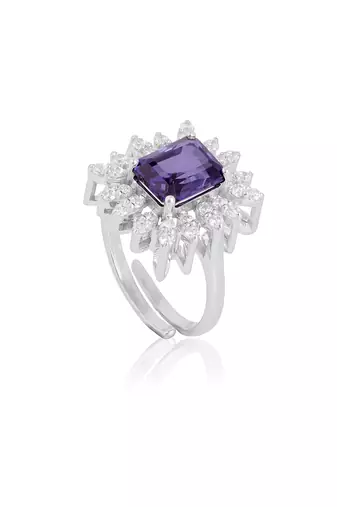 Purple gladiolus ring