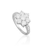 White sunflower ring