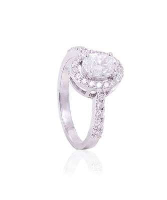 White ida oval halo ring 1
