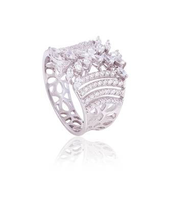 White danilo curve ring 2