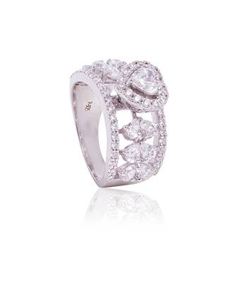 White akoma solitaire ring 2