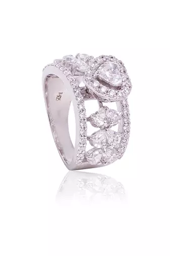 White akoma solitaire ring
