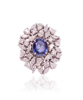 Blue blooming ring 1