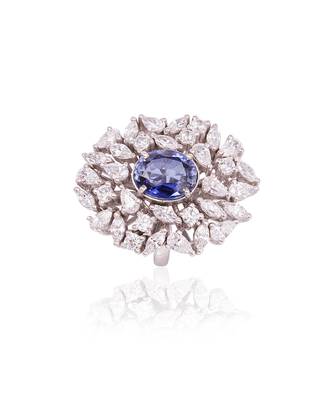 Blue blooming ring 2