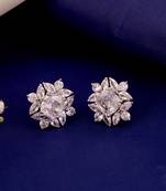 White gardenia studs