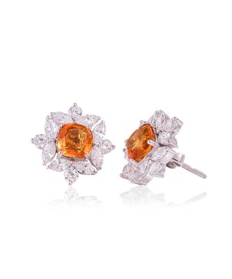 Yellow gardenia studs 1