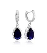 Blue ignis drop earrings