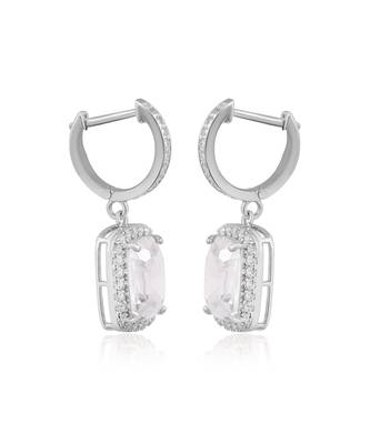 White claro earrings 2