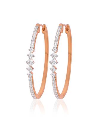 White glint zircon hoops 2