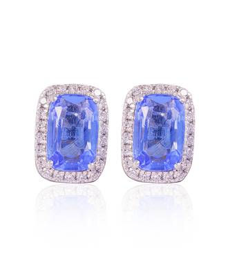 Blue poppy studs 1