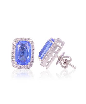 Blue poppy studs 2