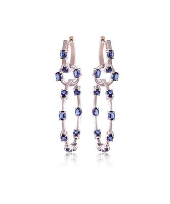 Blue lea detachable hoops 1