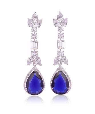 Blue fantasia earrings 1