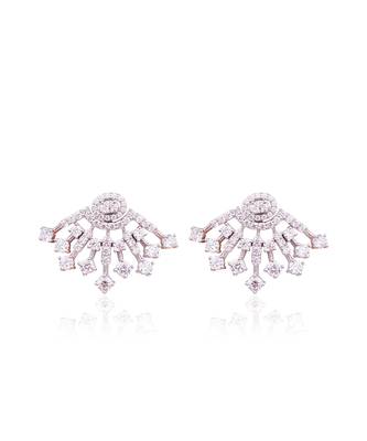 White diamon burst studs 1