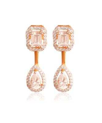 White curve back detachable studs 1