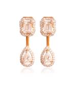 White curve back detachable studs