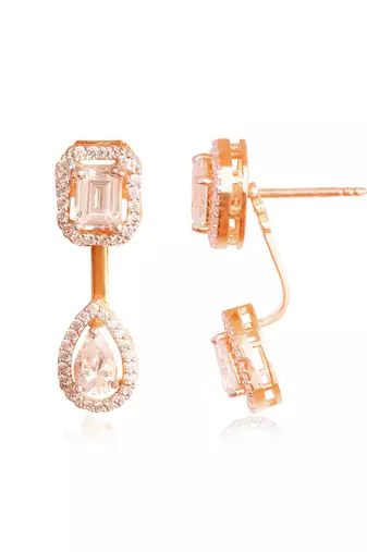 White curve back detachable studs