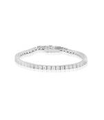 White zircon tennis bracelet