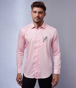 Pink cotton and lycra base shirt