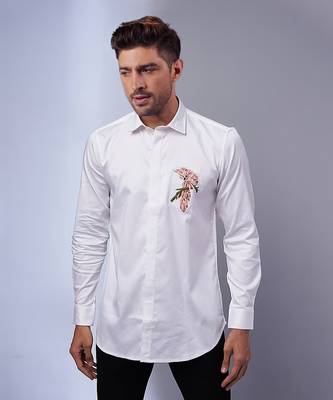 White handcrafted cotton shirt 1