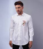 White handcrafted cotton shirt