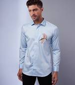 Light blue handcrafted shirt