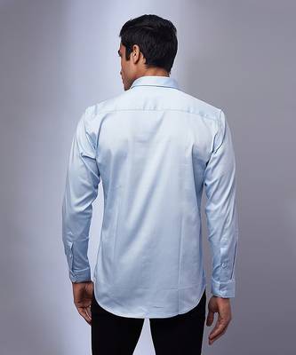 Light blue handcrafted shirt 2