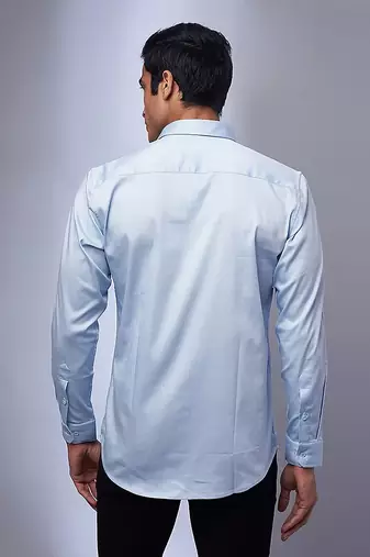 Light blue handcrafted shirt