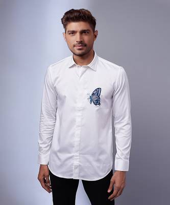 White handcrafted shirt 1