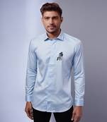 Light blue handcrafted shirt