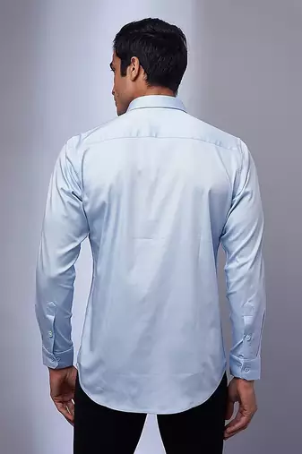 Light blue handcrafted shirt
