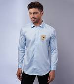 Light blue handcrafted shirt